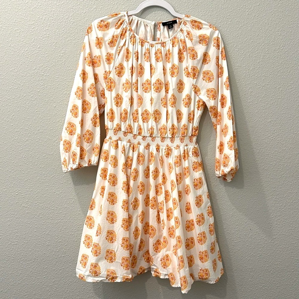 RE-IMAGINED by J.Crew Cotton Smocked-Waist Mini Dress